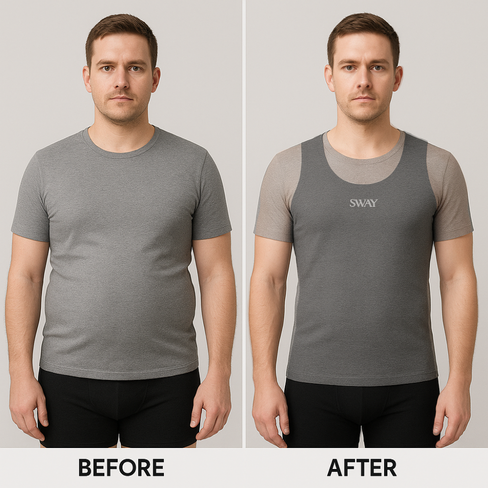 Sway Premium Men’s Body Shaper Vest Bundle Offer