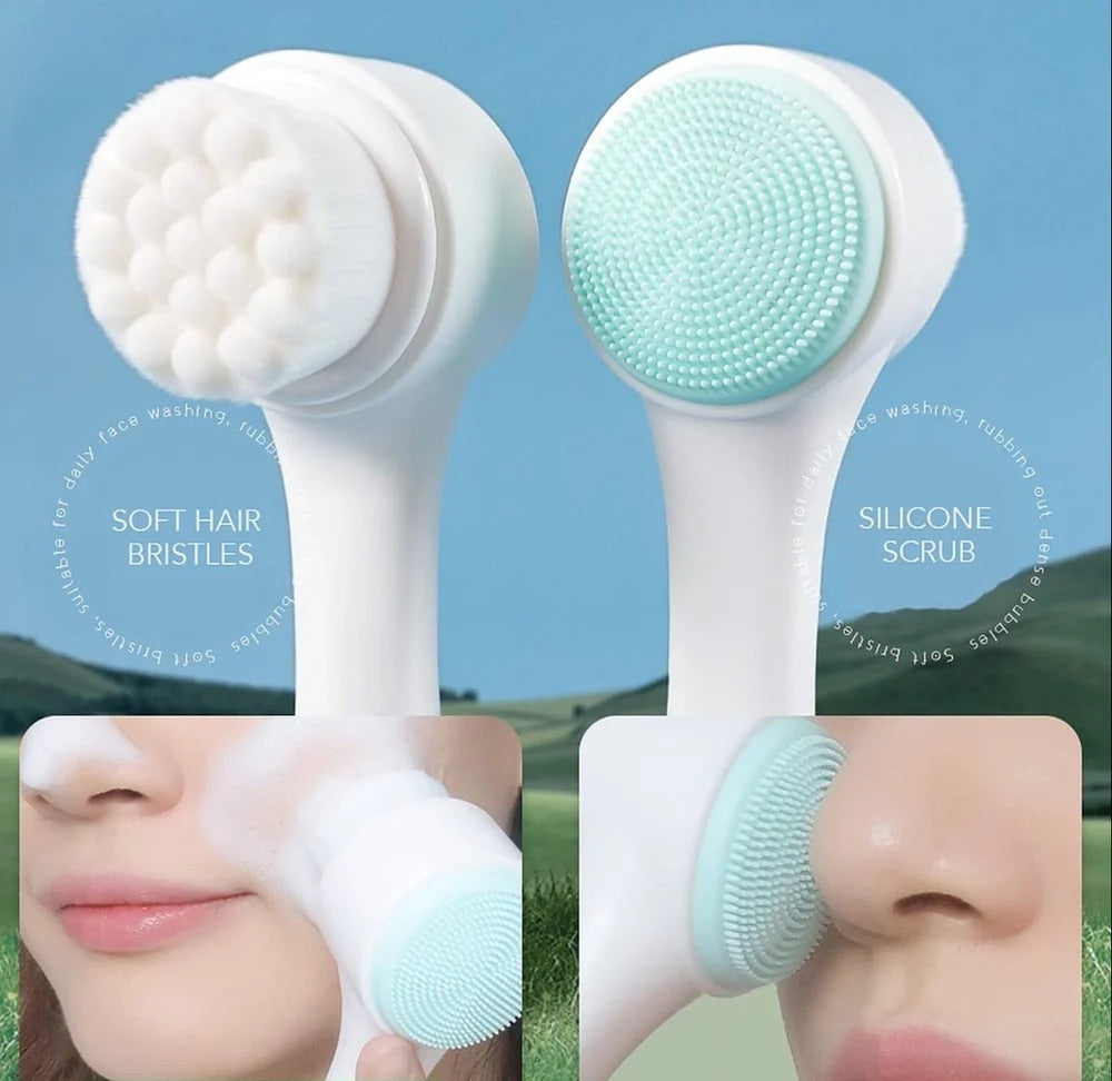 Sway Premium Silicone Round 2 In 1 Face Scrubber Brush