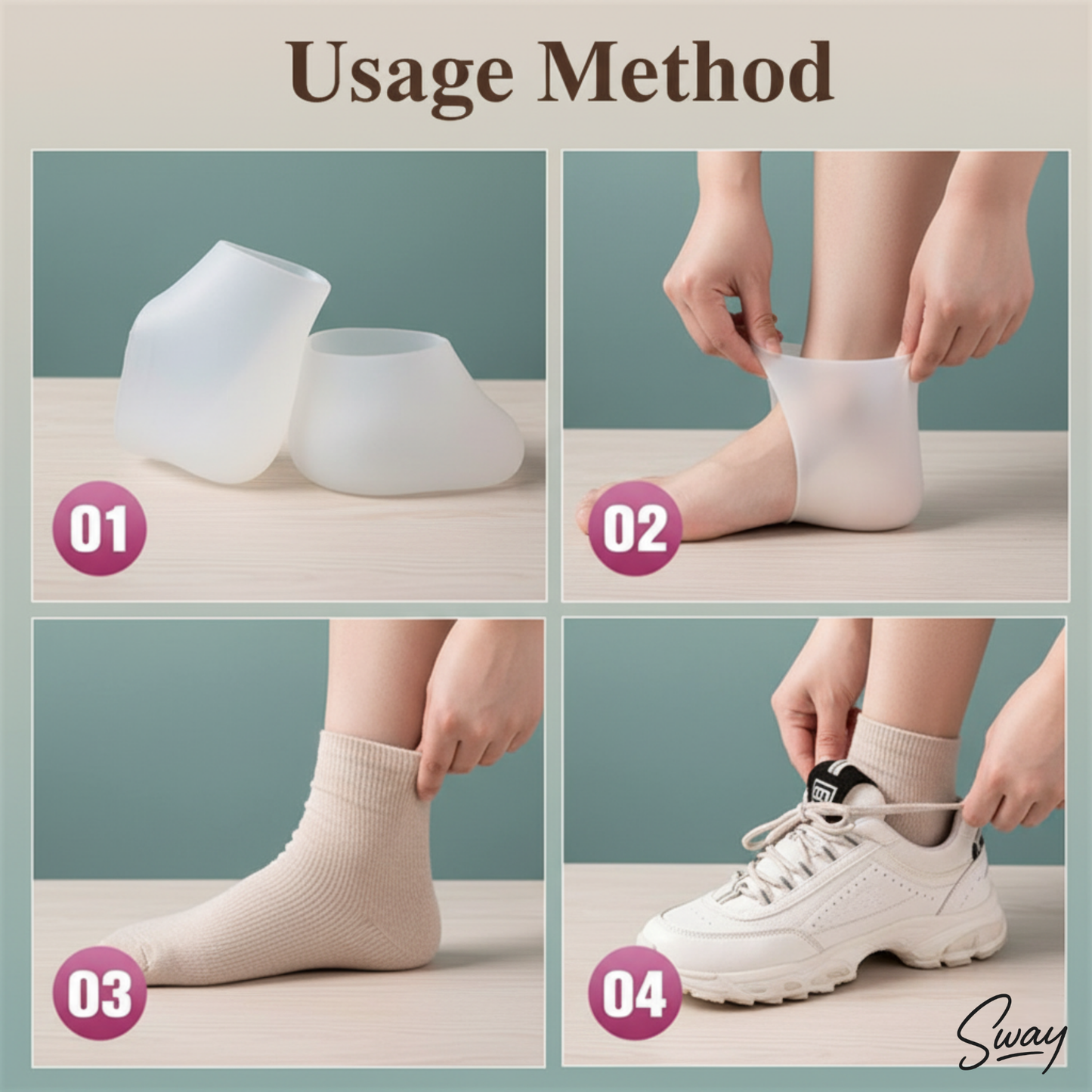 Sway HeightBoost™ Silicone Height Increase Socks