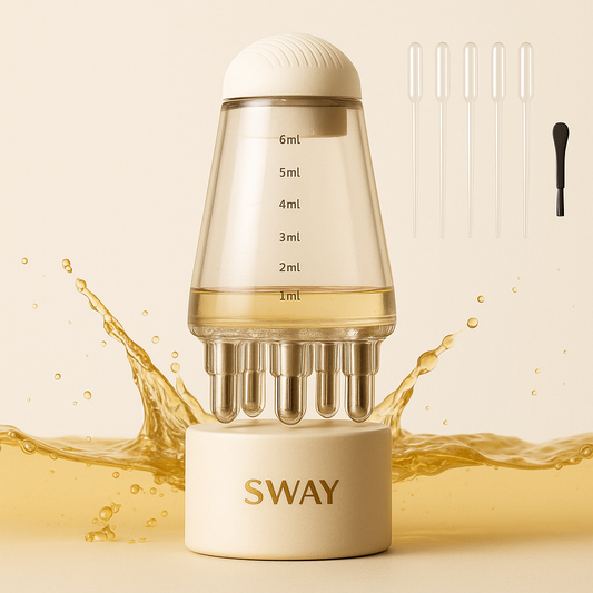 Sway Hair Oil Applicator & Scalp Massager – Mess-Free Application