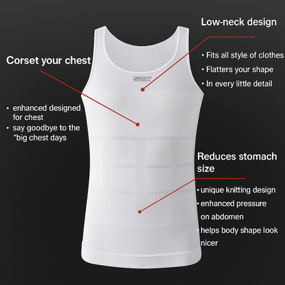 Sway Premium Men’s Body Shaper Vest - Feel the support, see the difference!