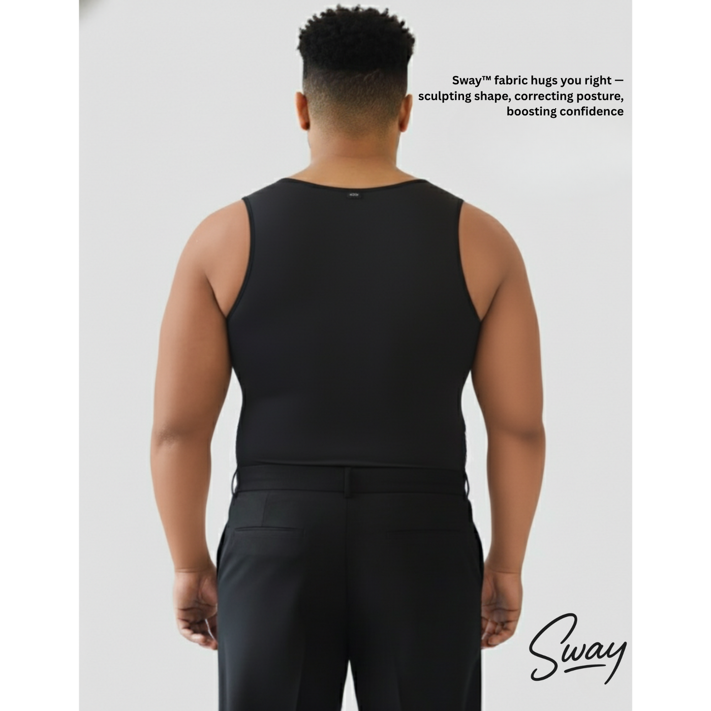 Sway Premium Men’s Body Shaper Vest - Feel the support, see the difference!