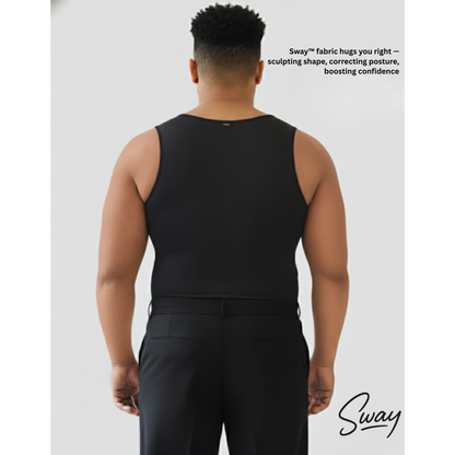 Sway Premium Men’s Body Shaper Vest - Feel the support, see the difference!