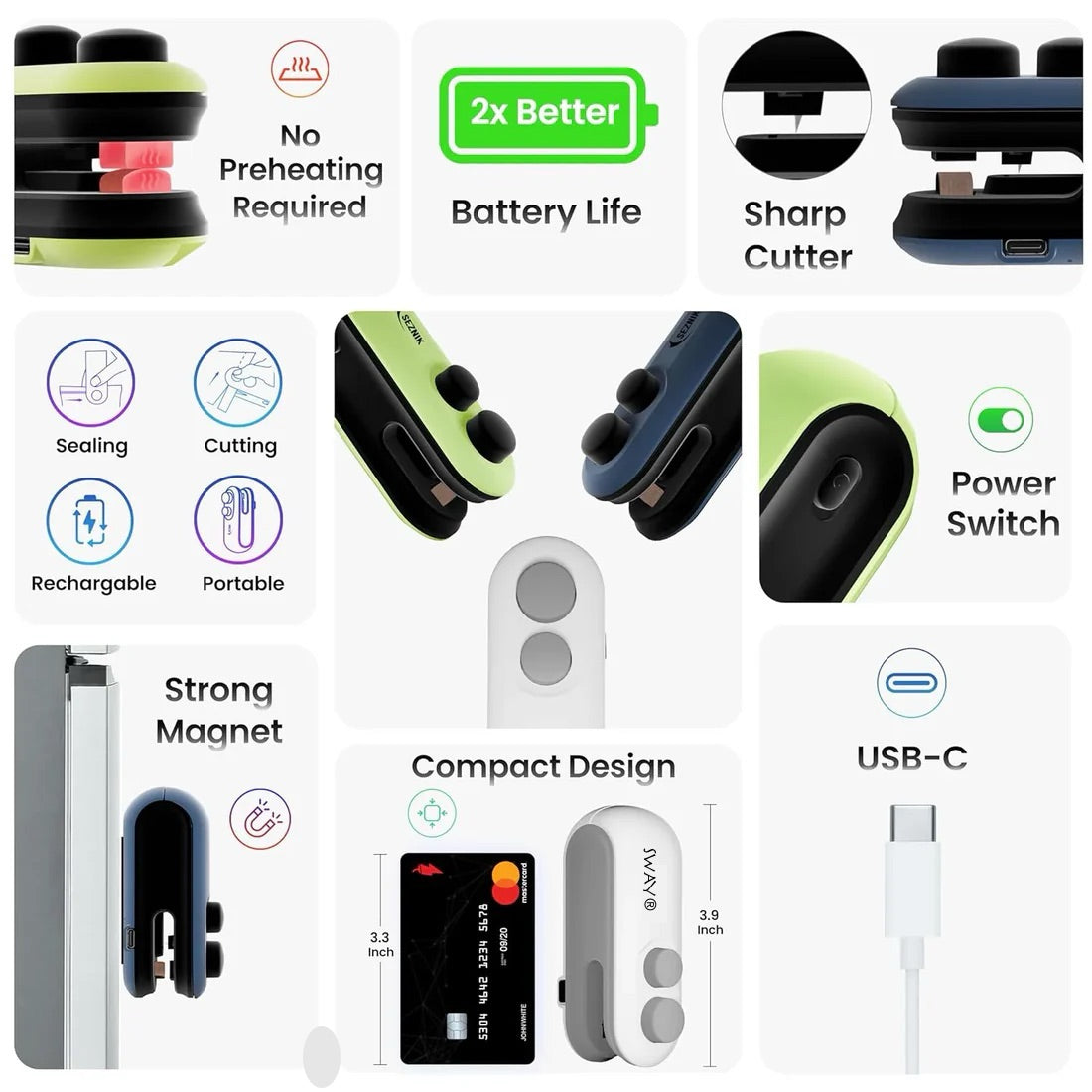 Sway® Portable Mini Bag Sealer - 50% Off Sale