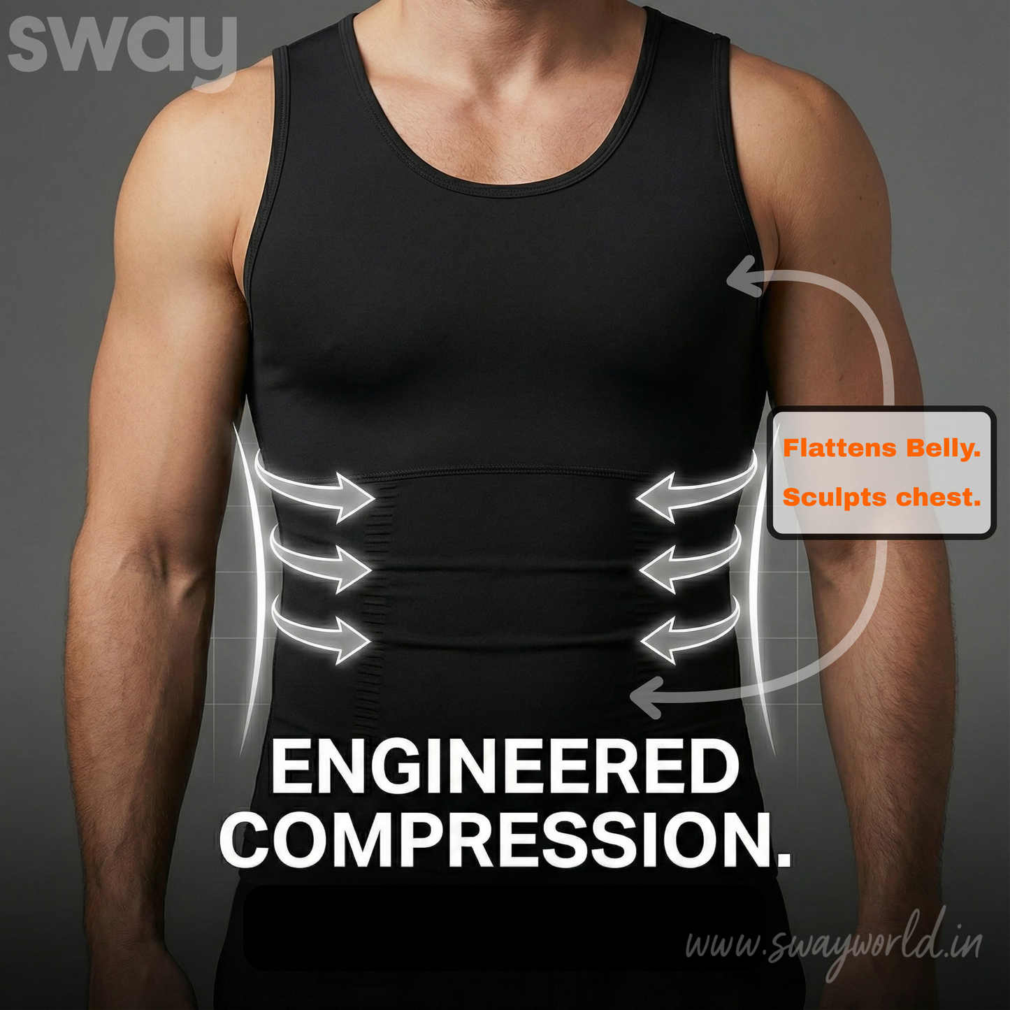 Sway Premium Men’s Body Shaper Vest