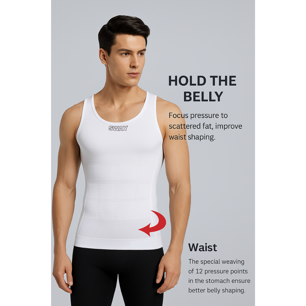 Sway Premium Men’s Body Shaper Vest - Feel the support, see the difference!