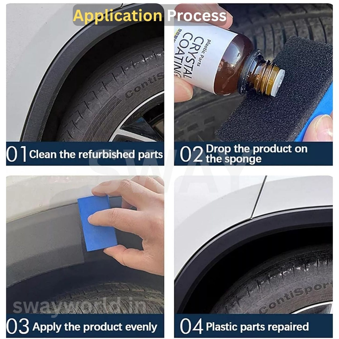 Sway™ Crystal Coating for Cars – Dashboard & Interior Revitalizing Polish (Buy 1 Get 1 Free)