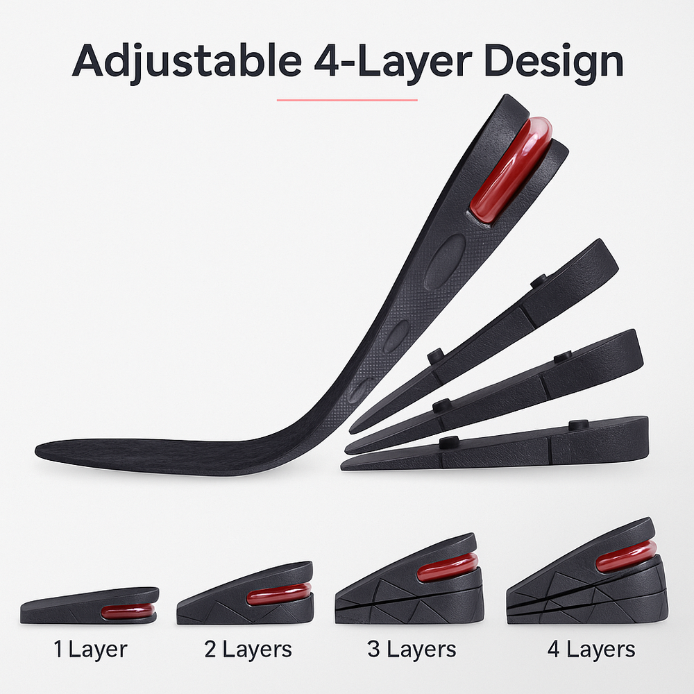 Sway Height Increase Insoles 4 Layers 3