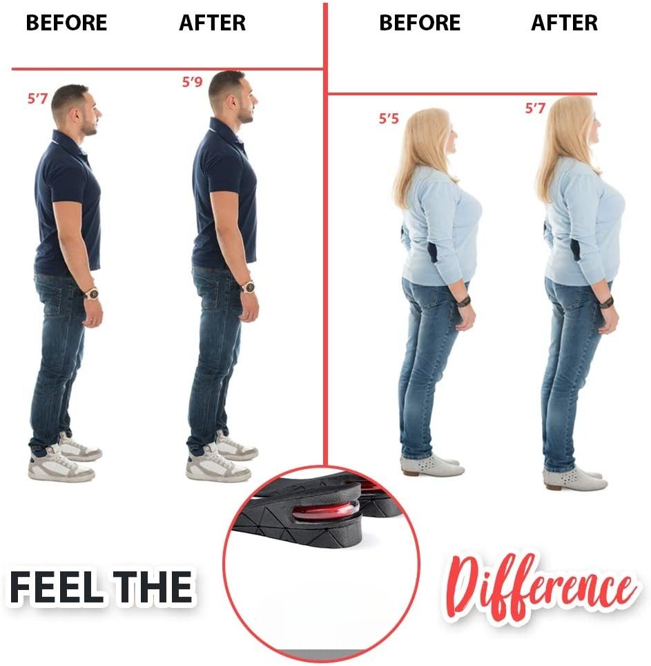 Sway Height Increase Insoles 4 Layers