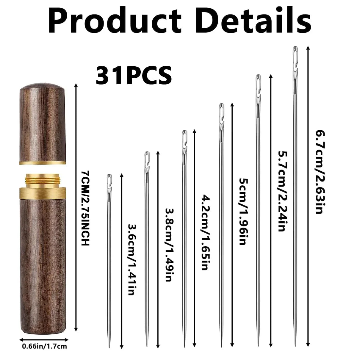 Self threading Needles (Set of 31 needles)