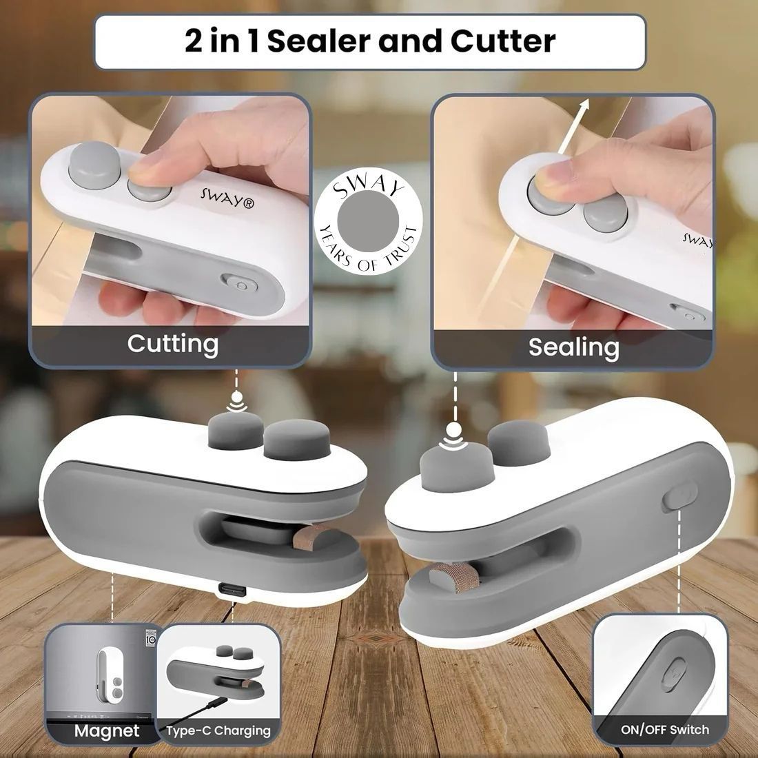 Sway® Portable Mini Bag Sealer - 50% Off Sale