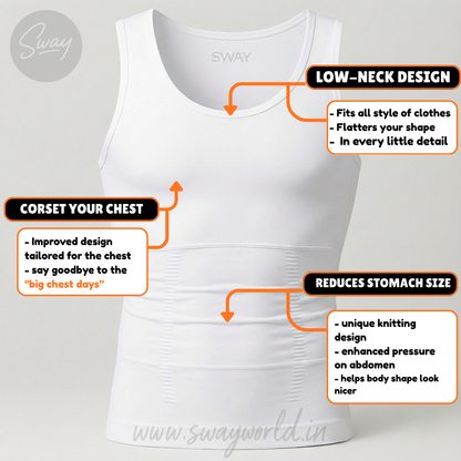 Sway Premium Men’s Body Shaper Vest